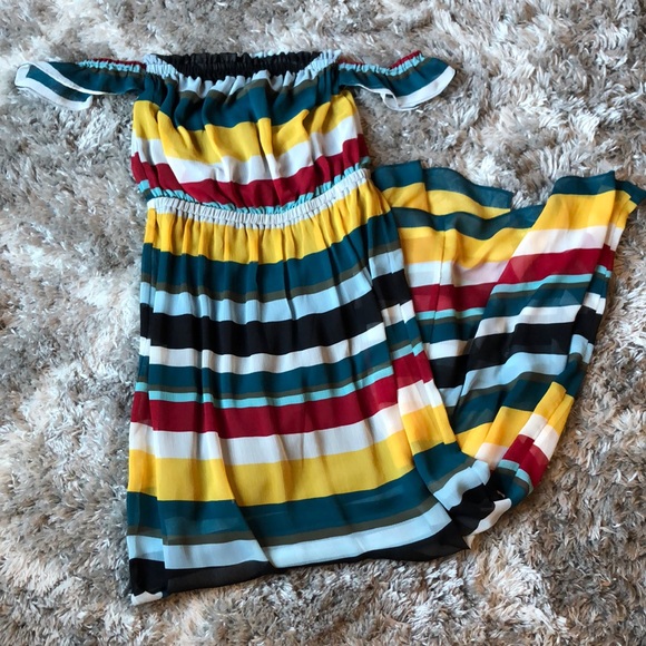 Express off the shoulder maxi dress S - Picture 2 of 5